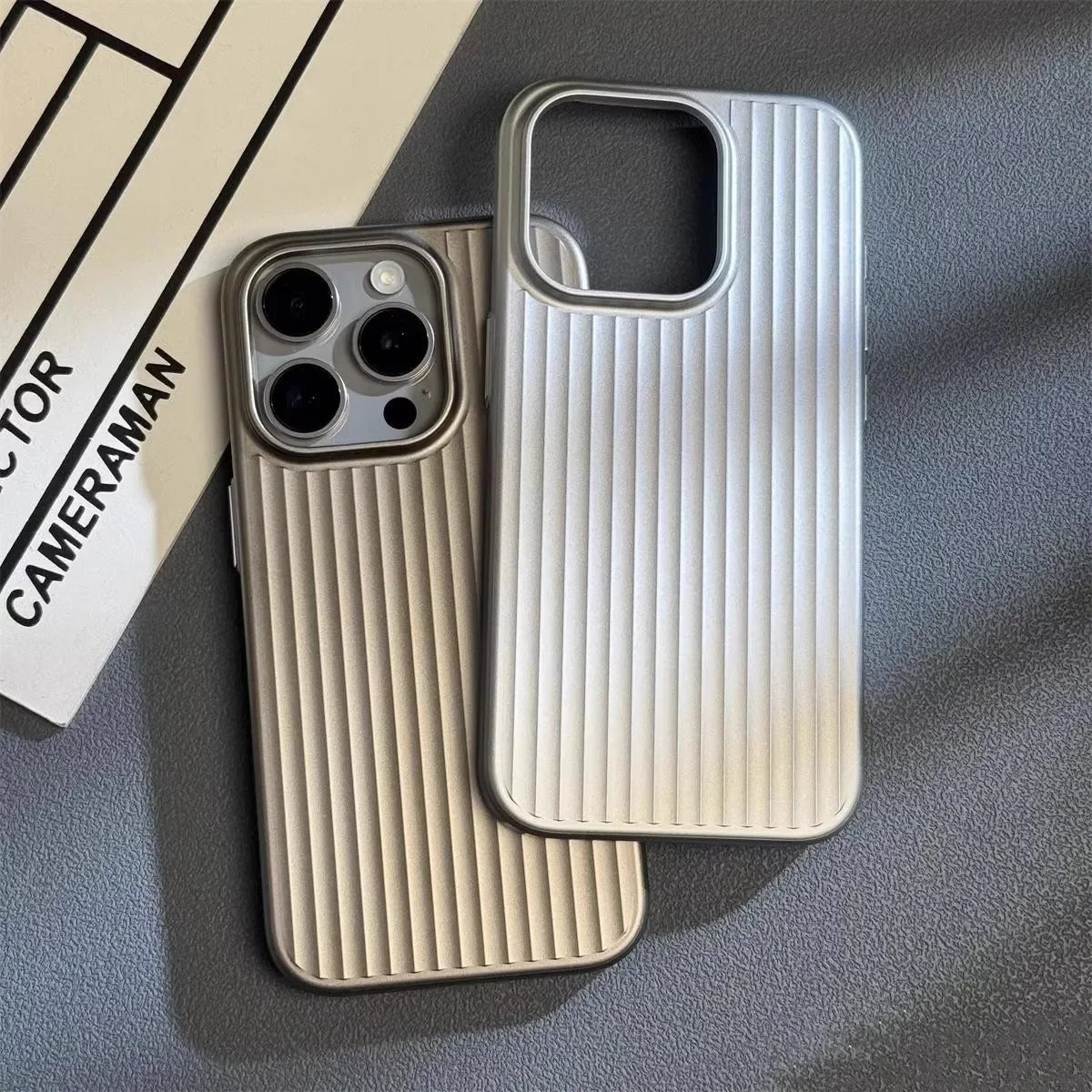 Durable titanium iPhone case. Shockproof, scratch resistant, & dustproof for ultimate phone protection.