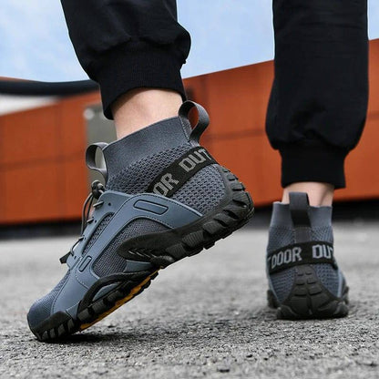 Athletic slip-on hiking shoes, unisex, designed for breathability and outdoor adventure
