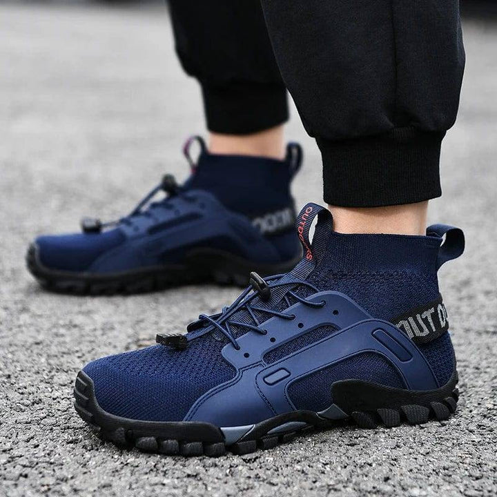 Comfortable unisex hiking shoes with slip-on design, breathable for long outdoor treks