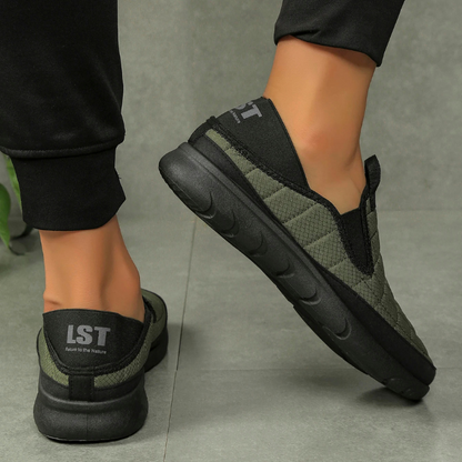 Lightweight slip-on walking shoes, breathable and water-resistant, ideal for everyday use.