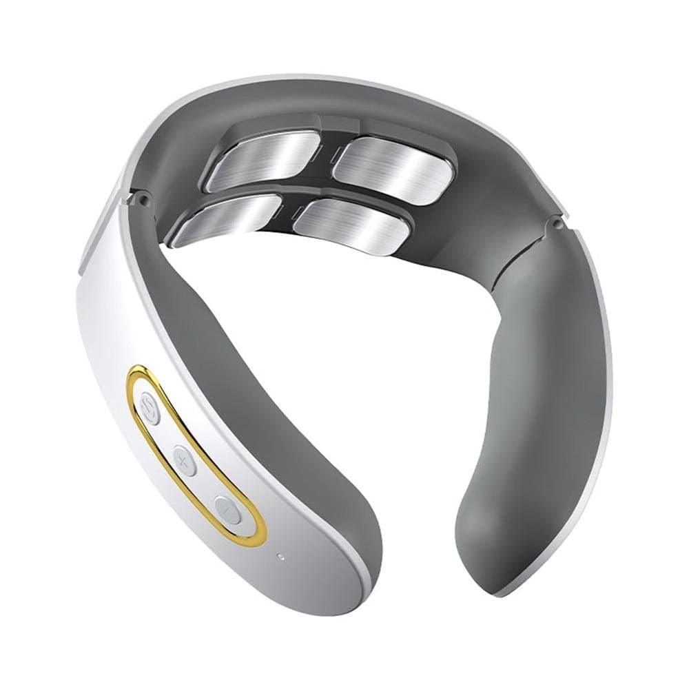 Unisex Smart 4D neck & shoulder massager with heat therapy. TENS for pain relief & muscle relaxation.