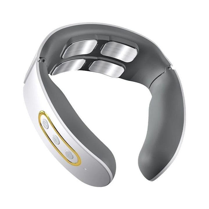 Unisex Smart 4D neck & shoulder massager with heat therapy. TENS for pain relief & muscle relaxation.