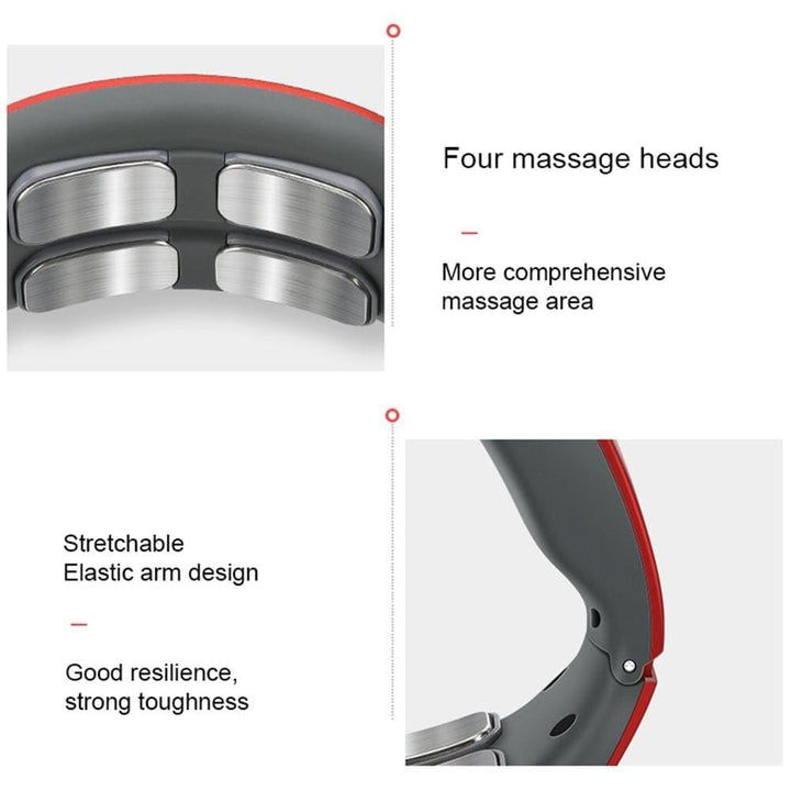 Unisex heated neck & shoulder massager provides muscle relaxation & stress relief. Smart personal care.