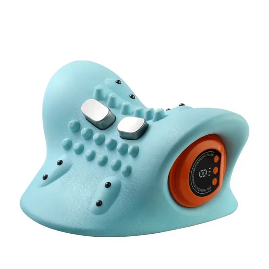 Unisex smart electric neck massager for cervical pain relief & heat therapy.