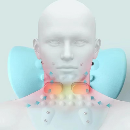 Electric neck & shoulder massager with smart heat therapy for targeted pain relief.