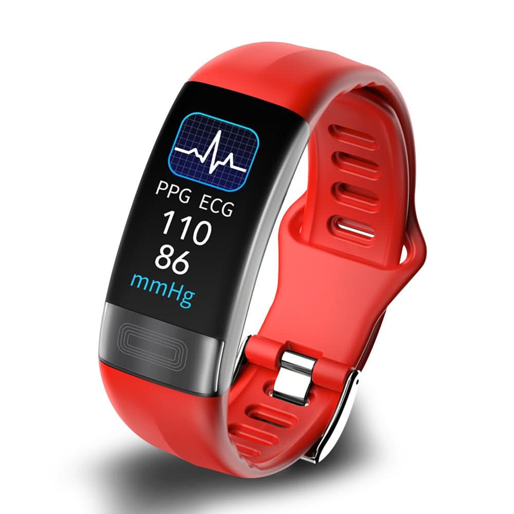 Daily wellness smart armband. Tracks ECG, blood pressure, heart rate. IP67 waterproof health monitor.