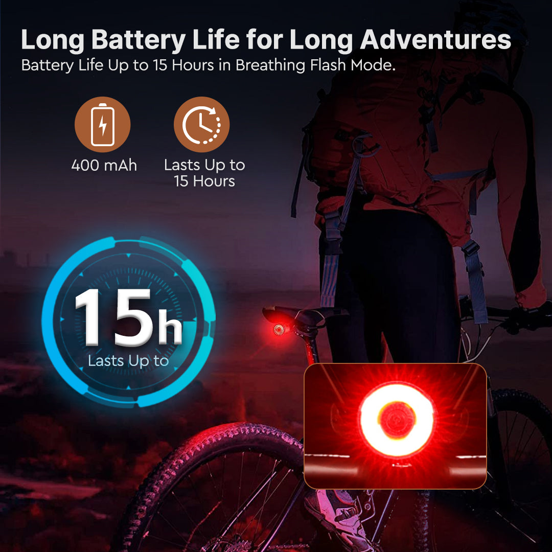 Unisex Smart Motion Sensing Bike Tail Light