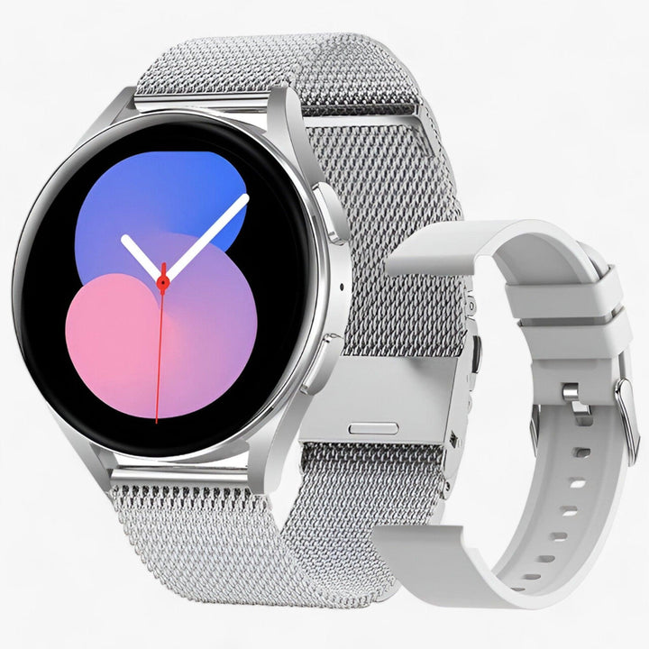 Versatile Evelyne health tracker smartwatch for men & women, monitoring activity and sleep quality.