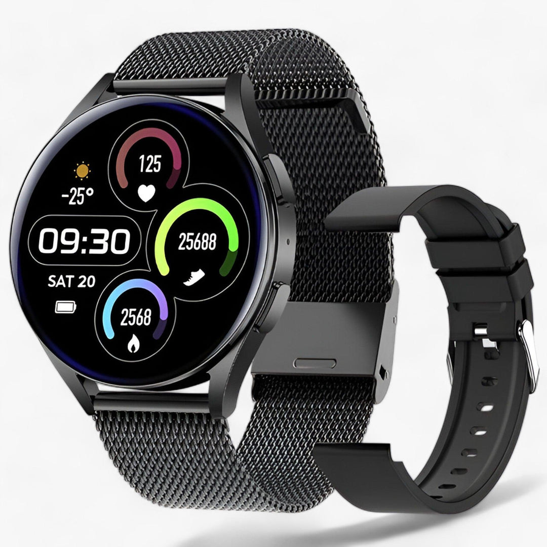 Evelyne smart fitness watch worn by a user, highlighting its comfort and daily wear functionality.