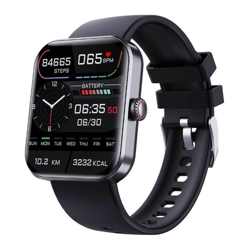 Unisex smartwatch for comprehensive health monitoring: blood sugar, heart rate, BP, sleep, & fitness.
