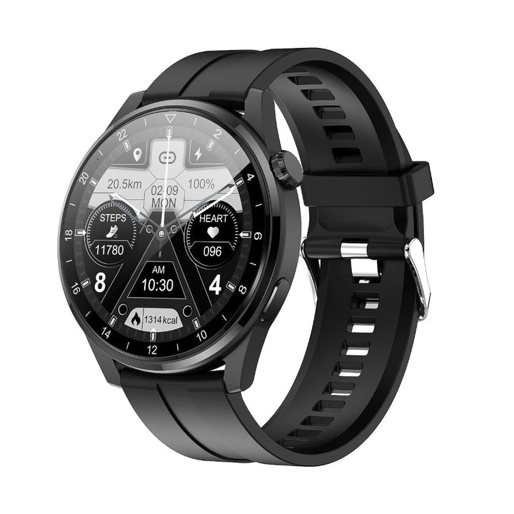 Durable unisex sport smartwatch with a comfortable band, ideal for tracking outdoor activities and monitoring fitness metrics.