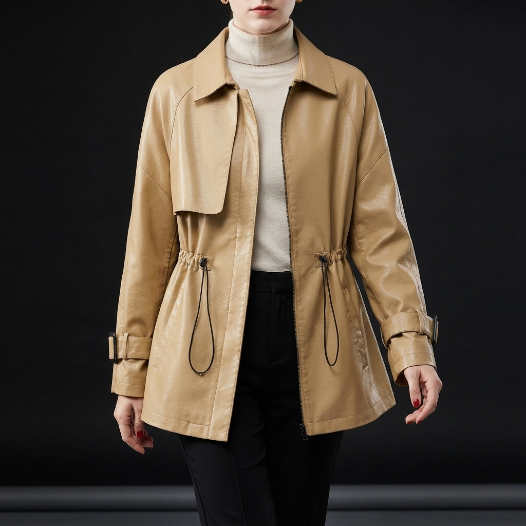 Modern unisex urban jacket with a smooth finish, perfect for comfortable, versatile everyday outerwear.