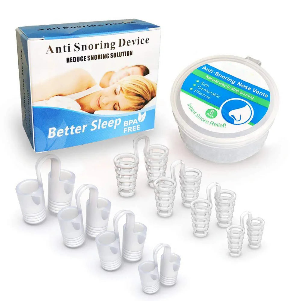 Unisex Snoring Relief Nasal Dilators for easier breathing & comfortable sleep. Anti-snoring sleep aid & congestion relief.