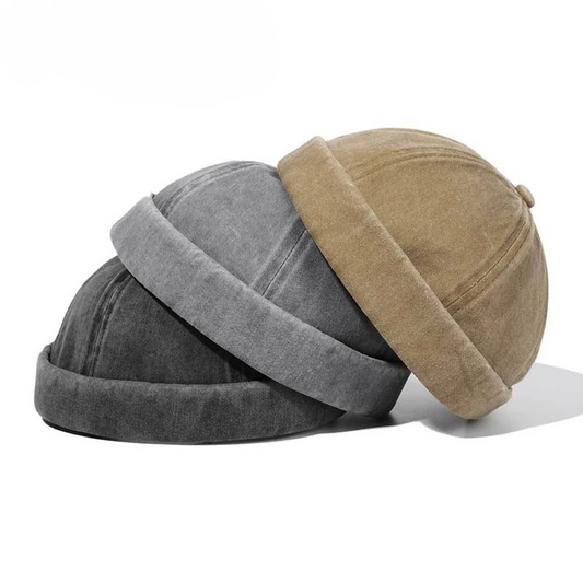 Unisex soft cotton beanie hat, adjustable & breathable. Perfect casual fall/winter accessory for comfort.