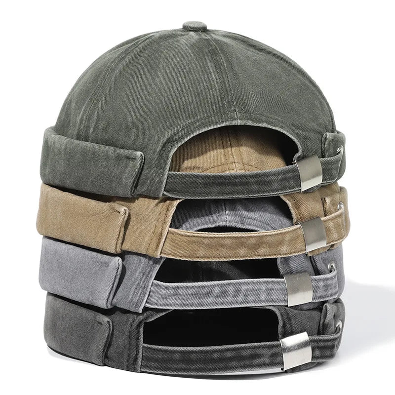 Khaki unisex soft cotton beanie, breathable & adjustable. Ideal for fall fashion and cozy casual wear.