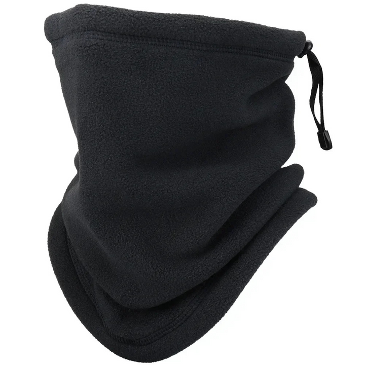 Unisex soft fleece winter neck gaiter for cold weather protection while skiing or hiking