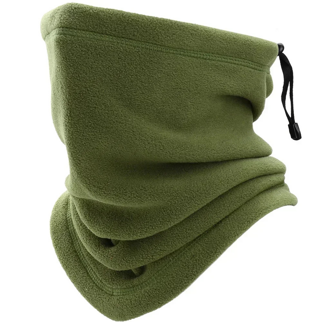 Versatile unisex fleece neck gaiter, an essential winter accessory for all outdoor gear