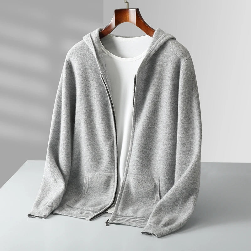 Modern full-zip hoodie, unisex design with a soft feel for versatile everyday comfort.