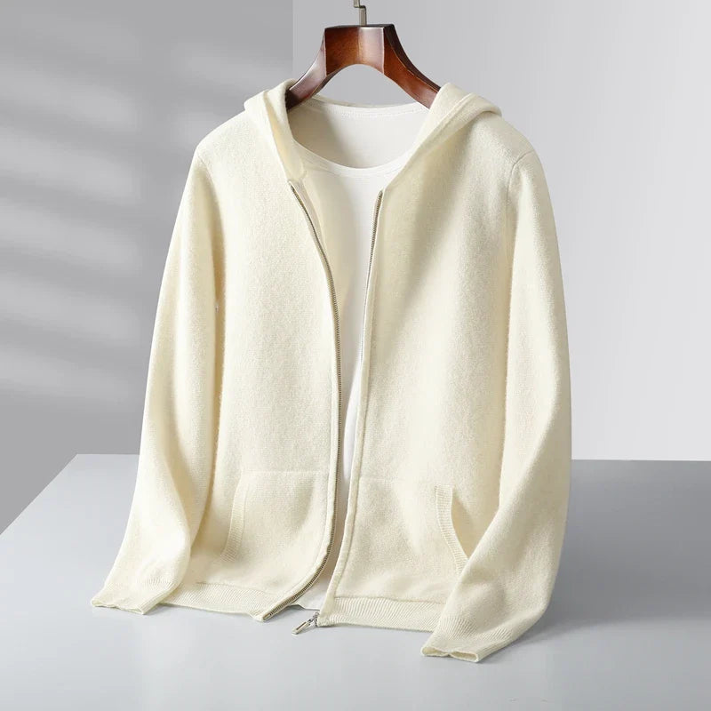 Everyday comfort in this soft unisex full-zip hoodie; a stylish casual layering piece.