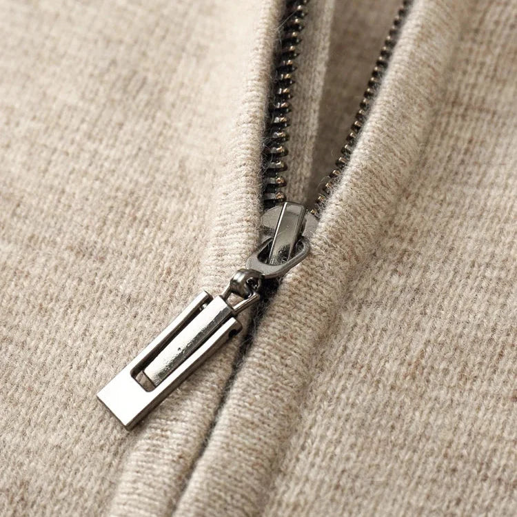 Relaxed fit unisex full-zip hoodie with soft fabric, great for casual wear and active days.