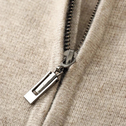 Relaxed fit unisex full-zip hoodie with soft fabric, great for casual wear and active days.