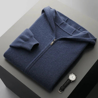 Soft feel full-zip hoodie, a versatile unisex layering piece perfect for daily casual style.