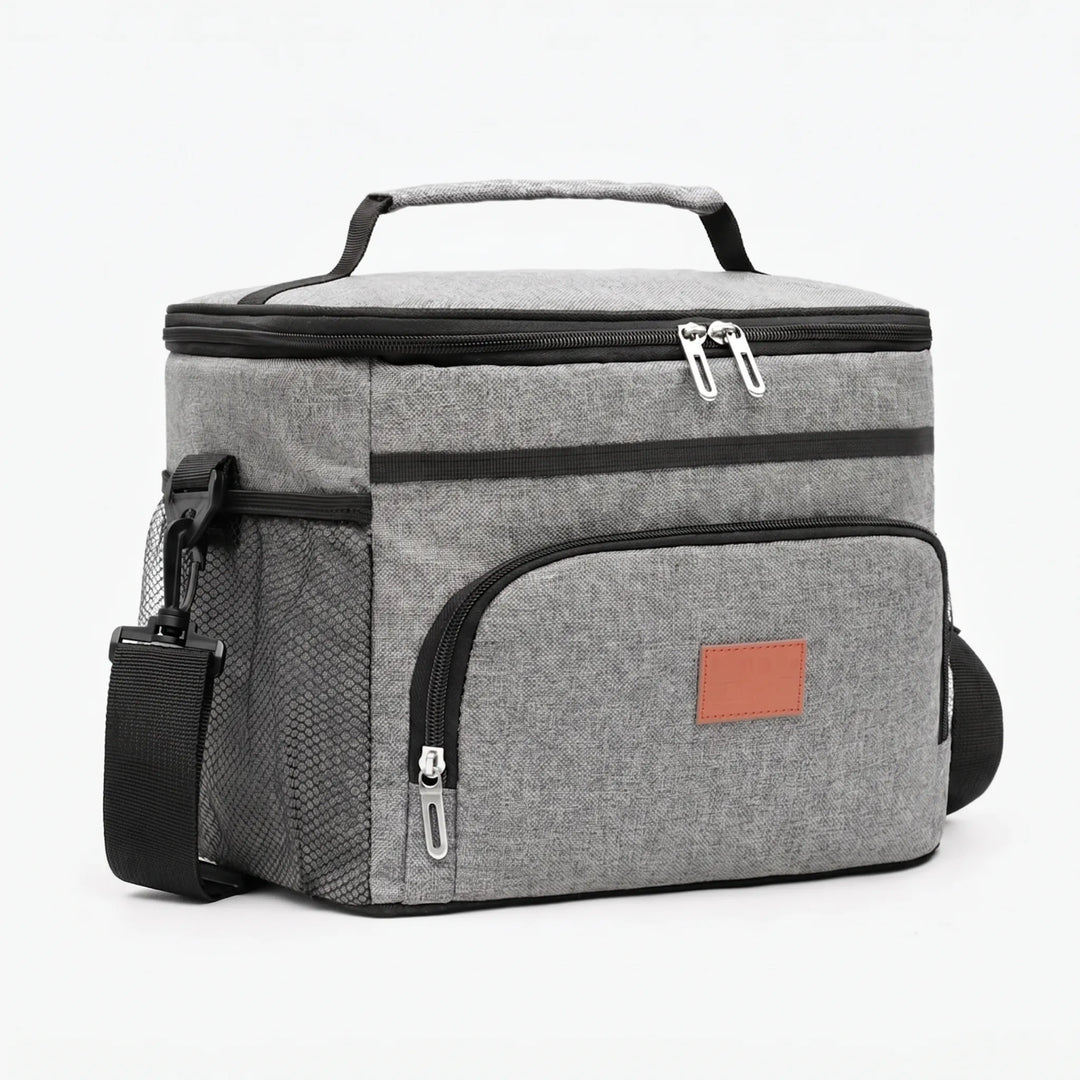 Insulated picnic bag, a portable and soft-sided food carrier for outdoor activities and daily meal prep.