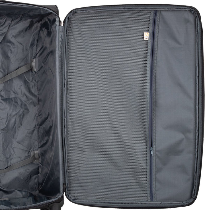 Stylish Porto softshell carry-on luggage, unisex, with integrated TSA lock for secure & easy travel.