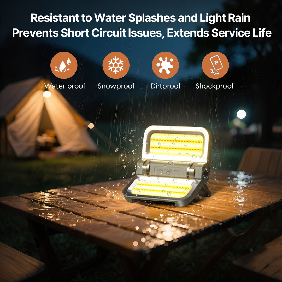 Versatile camping lantern, solar-powered for off-grid use, USB quick charge, suitable for all outdoor enthusiasts