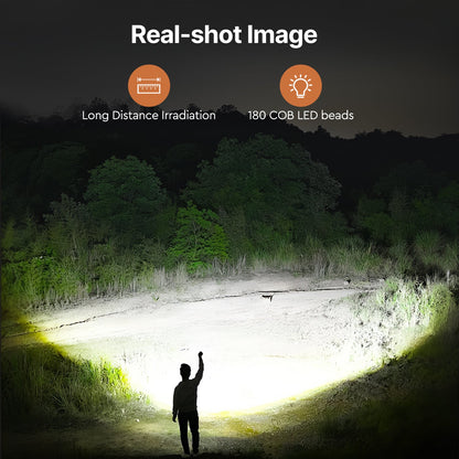 Portable outdoor floodlight, compact and bright, ideal for camping, hiking, and emergency situations