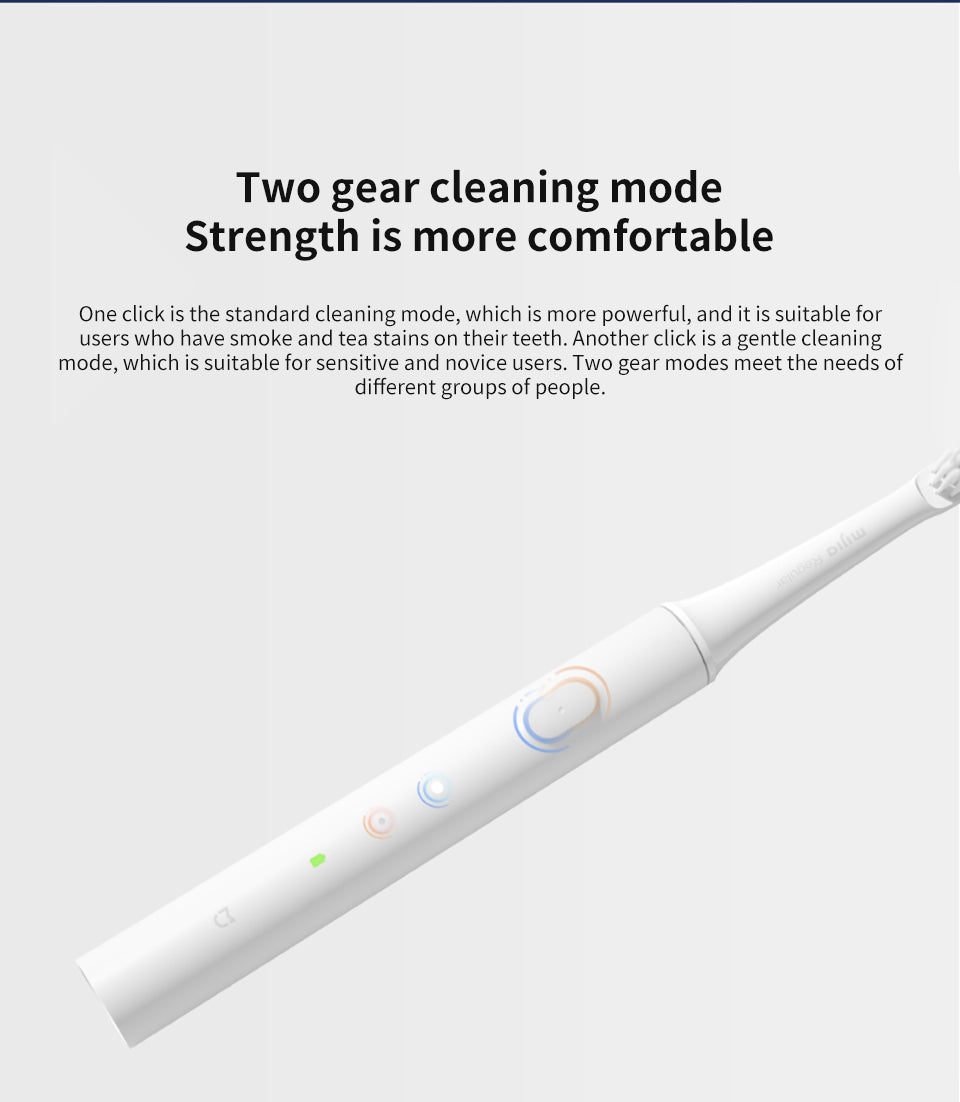 Unboxed unisex sonic electric toothbrush with brush head & USB cable for easy setup.