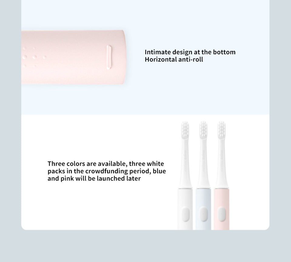 Sleek waterproof sonic electric toothbrush, USB rechargeable for daily dental care.