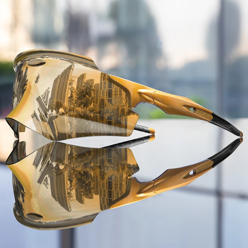 Stylish unisex polarized sport sunglasses. Lightweight outdoor eyewear with UV protection, durable for active pursuits, reduces glare.