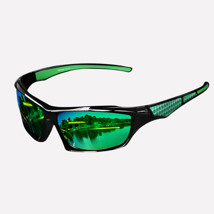 Athletic polarized sunglasses for activewear, ensuring UV400 eye protection & glare-free vision.