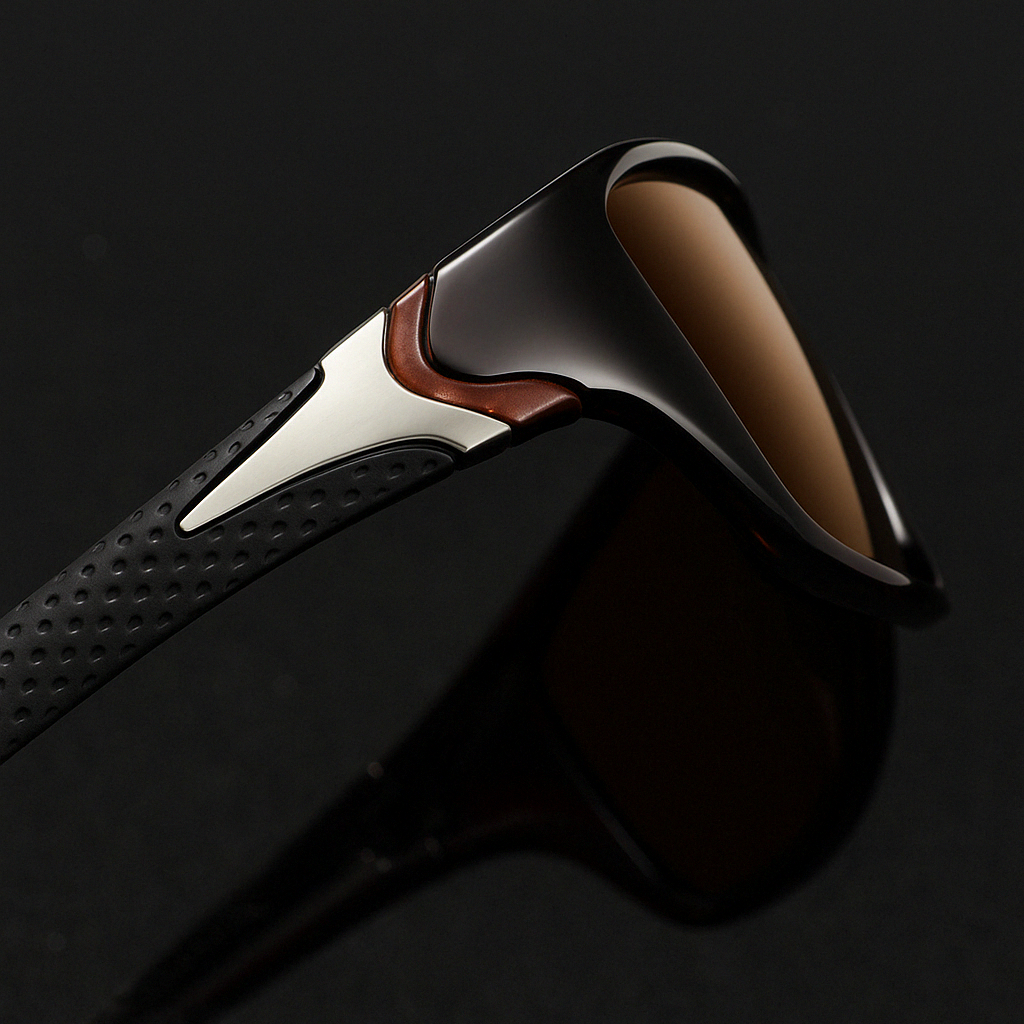 Stylish colorful unisex sporty shades with polarized lenses, offering UV protection.