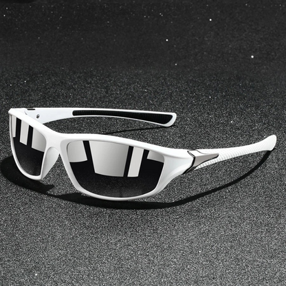 Enhanced vision with unisex sporty sunglasses. Polarized, UV protected lenses for active outdoor use.