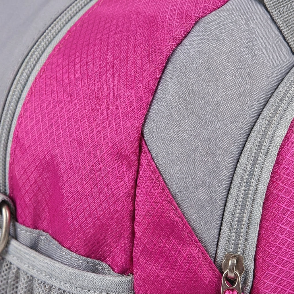Spacious interior of a travel duffel bag with organized compartments, perfect for all your gear.