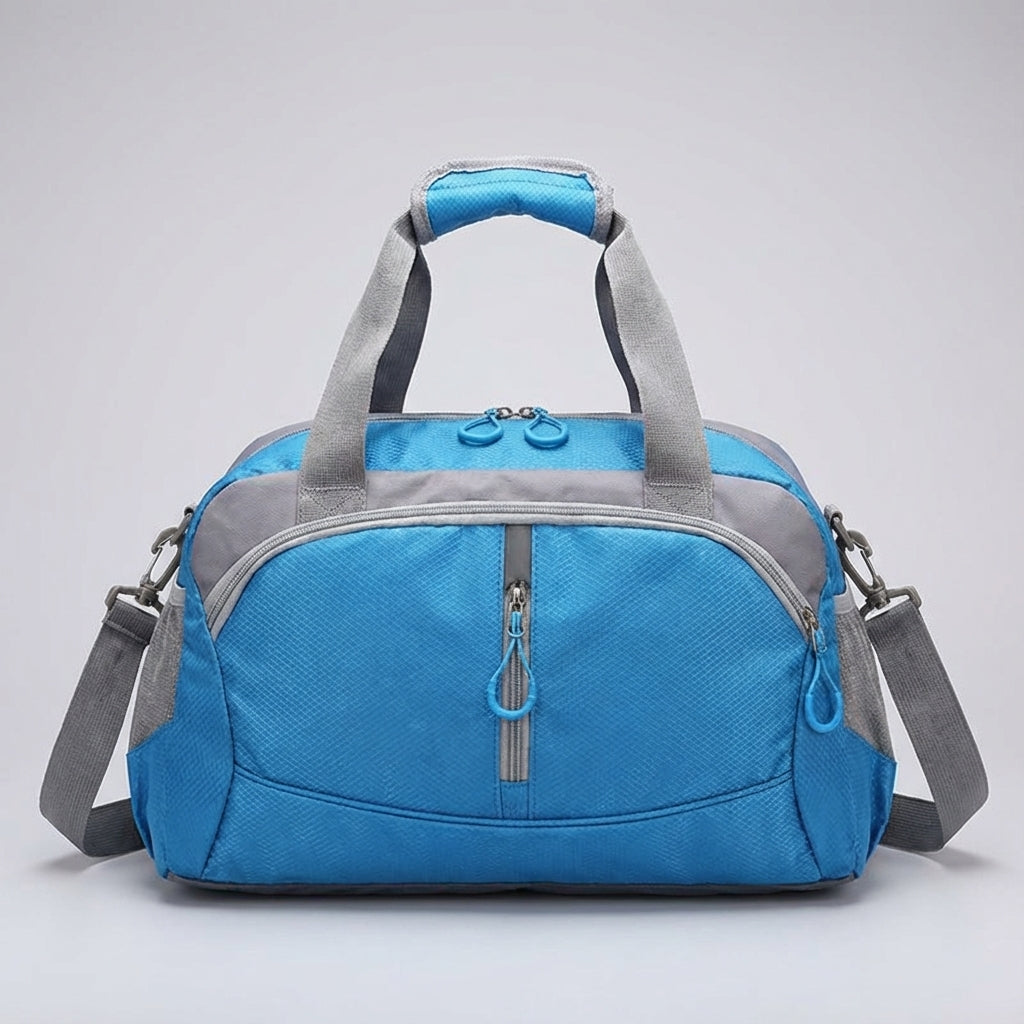 Weekend travel bag packed with clothes, a spacious & lightweight duffel for your next getaway.