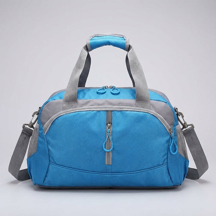 Weekend travel bag packed with clothes, a spacious & lightweight duffel for your next getaway.