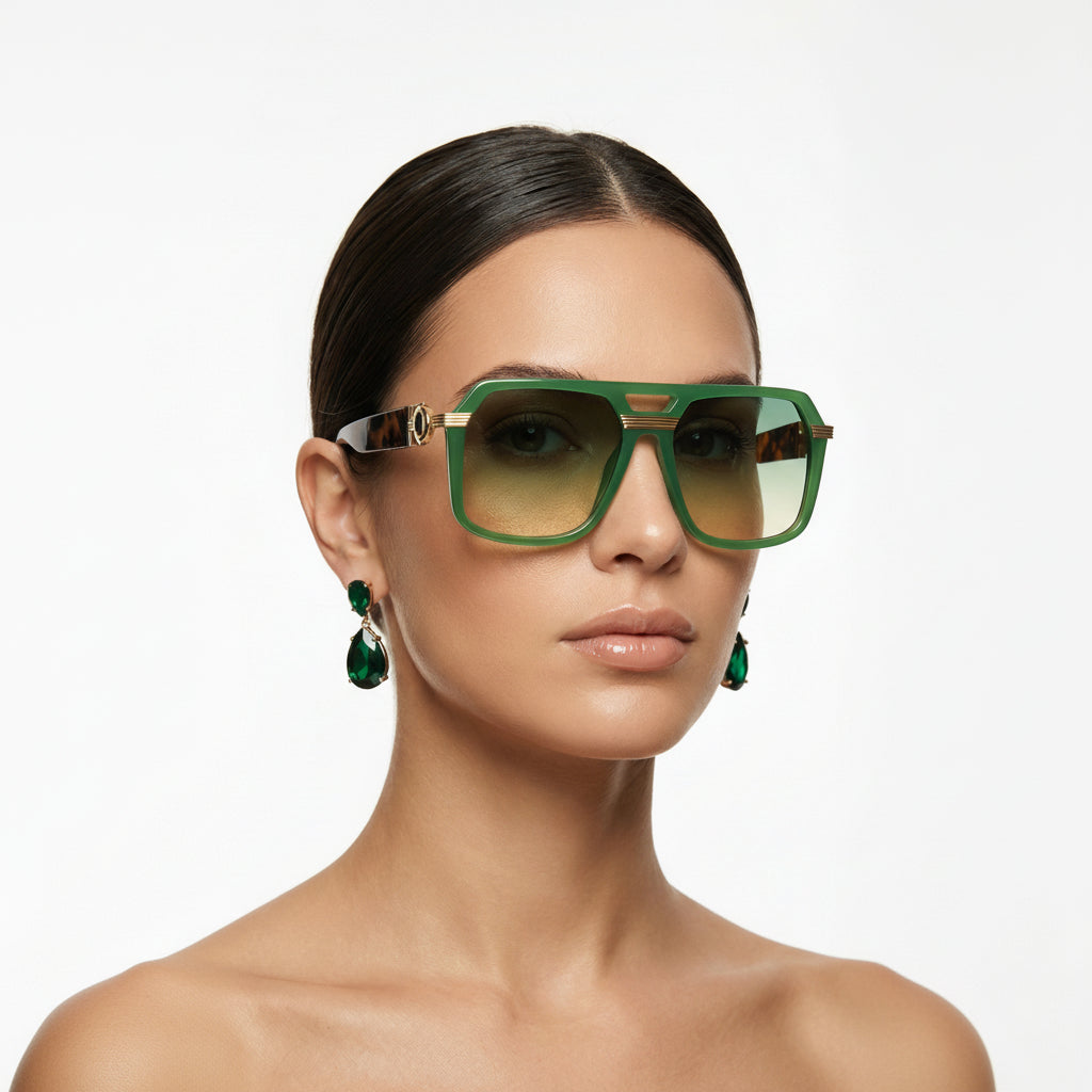 Stylish unisex square frame sunglasses, perfect fashion eyewear with full UV400 protection.