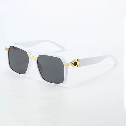 Trendy unisex square frame sunglasses, essential fashion accessories with robust UV400 protection.