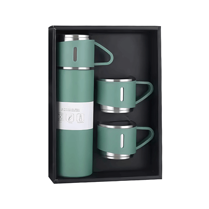 Unisex stainless steel vacuum insulated thermos bottle, 500ml, for hot or cold drinks, eco-friendly drinkware