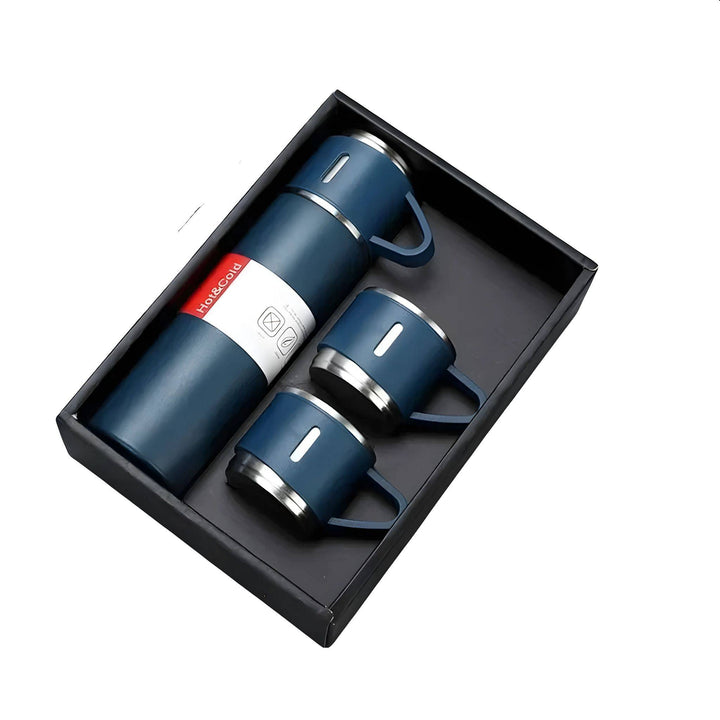 Vacuum insulated drinkware: condensation-free stainless steel thermos bottle, perfect for hot & cold beverages