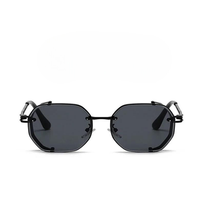 Fashionable unisex Steampunk polarized sunglasses, a unique retro accessory with UV protective lenses.
