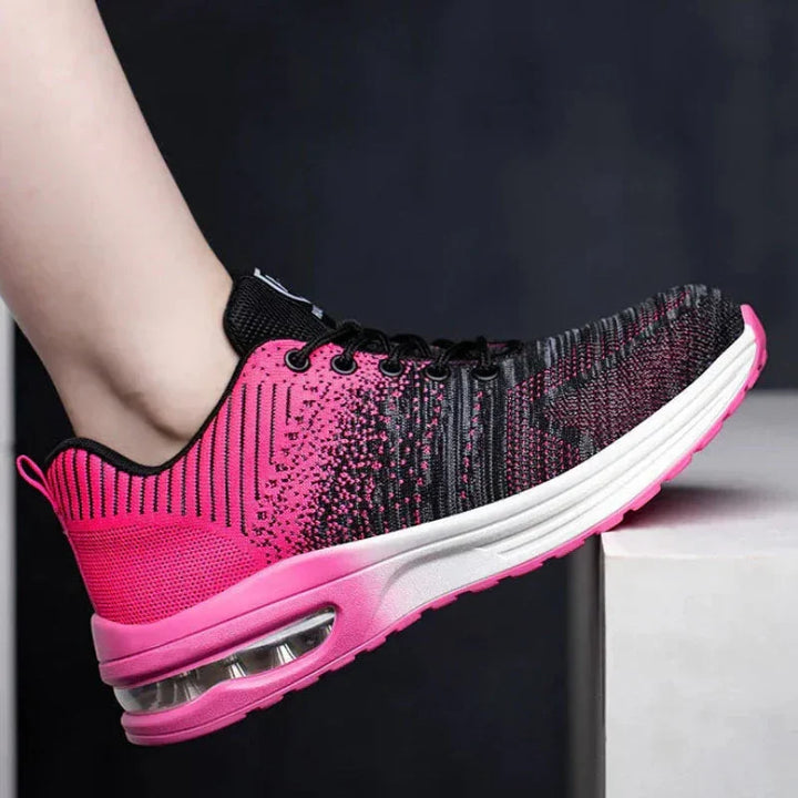 Comfortable unisex protective footwear: breathable air cushion steel toe safety sneakers for long workdays.