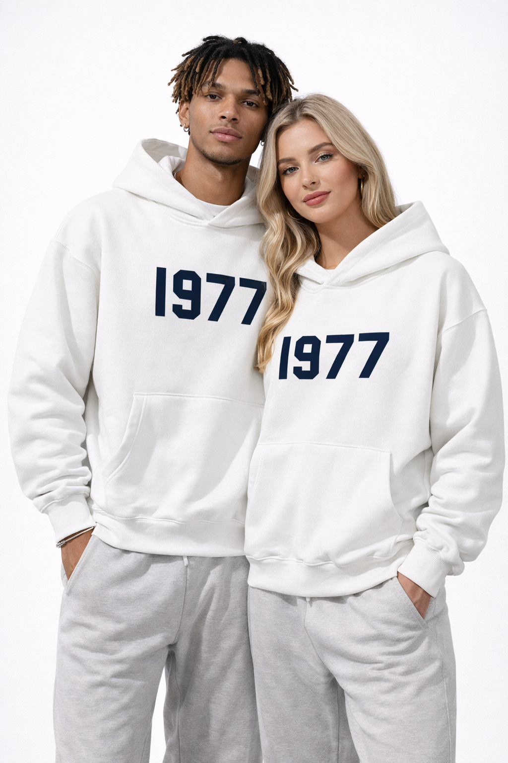 Urban unisex hoodie featuring a cool 1977 graphic, raglan sleeves, and comfortable fit.