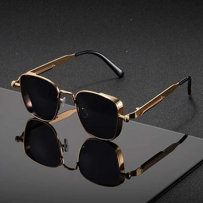 Unisex Striker Shades, bold square frame. Edgy UV protection eyewear with anti-glare.
