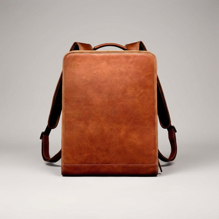 Sleek unisex structured laptop backpack (16-inch) for commuters. Professional tech bag with organized compartments.