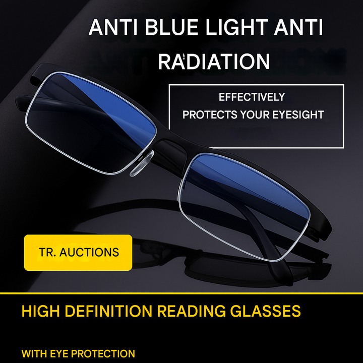 Unisex stylish progressive multifocal reading glasses for seamless vision, comfortable eyewear with multiple diopters.