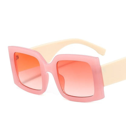 Stylish square frame sunglasses with advanced UV protection and glare reduction.